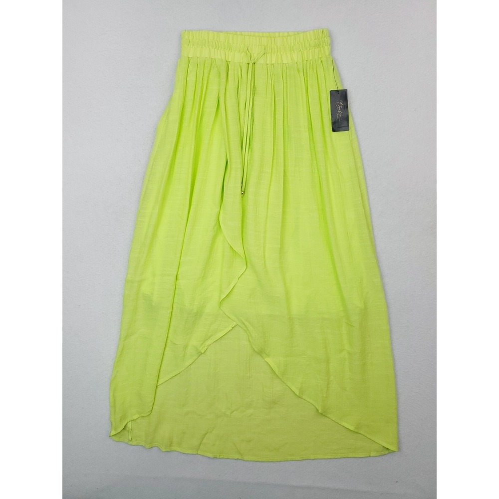Thalia Sodi Skirt Womens Extra Small Green Tulip Hem Flowy Whispy Beach NWT‎